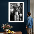 Highland Cow Toilet Paper Canvas Wall Art, Funny Bathroom by MyGreatCanvas | Canvas Wall Art Prints | Photo Prints & Wall Decor