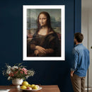 Funny Bathroom Canvas Wall Art Print, Mona Lisa Clothespin by MyGreatCanvas | Canvas Wall Art Prints | Photo Prints & Wall Decor