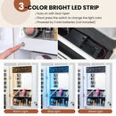Wall Mounted Jewelry Cabinet with 3-Color Lights by LJGDeals