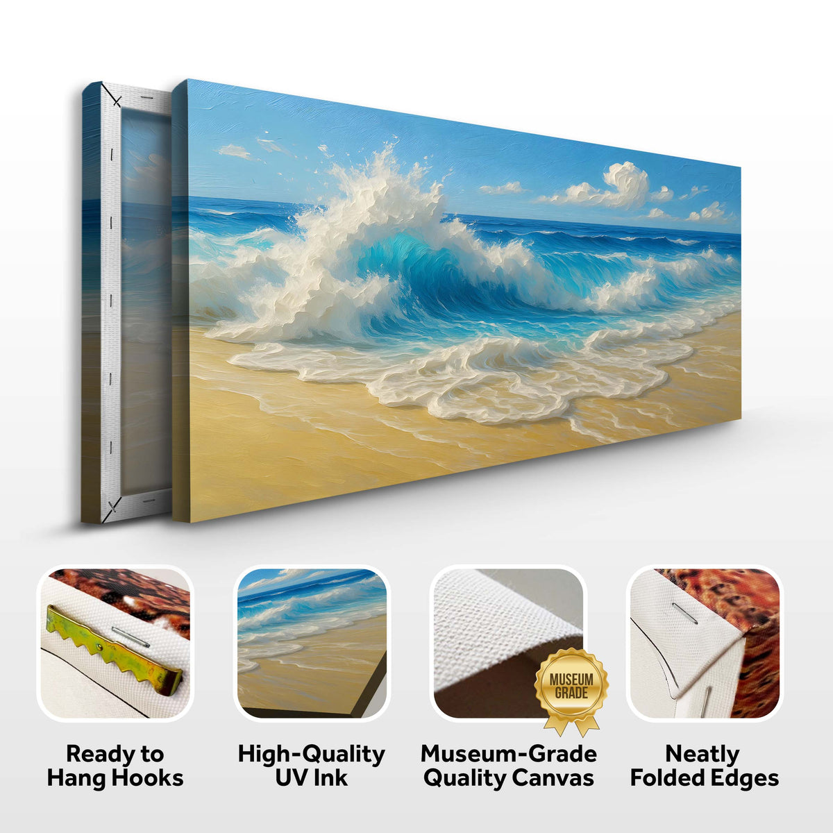 Serene Ocean Wave Coastal Wall Art V, photo 8 of 10