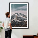Alpine Mountain Landscape Wall Art Canvas Print, Snowy Peak by MyGreatCanvas | Canvas Wall Art Prints | Photo Prints & Wall Decor