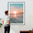 Sunset Surf Wall Art Canvas Print – Coastal Ocean by MyGreatCanvas | Canvas Wall Art Prints | Photo Prints & Wall Decor