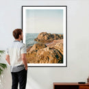 Rocky Coastline Wall Art Canvas Print, Minimal Coastal by MyGreatCanvas | Canvas Wall Art Prints | Photo Prints & Wall Decor