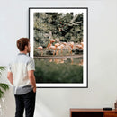 Flamingo Wall Art Canvas Print, Tropical Wildlife Scene by MyGreatCanvas | Canvas Wall Art Prints | Photo Prints & Wall Decor