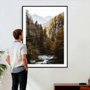 Autumn Forest Mountain Wall Art Canvas Print, Nature by MyGreatCanvas | Canvas Wall Art Prints | Photo Prints & Wall Decor