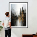 Abstract Urban Wall Art Canvas Print, Gold Black Modern by MyGreatCanvas | Canvas Wall Art Prints | Photo Prints & Wall Decor