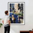 Abstract Dark Blue Wall Art Canvas Print by MyGreatCanvas | Canvas Wall Art Prints | Photo Prints & Wall Decor