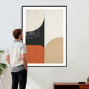 Geometric Abstract Wall Art Canvas Print, Orange Blue by MyGreatCanvas | Canvas Wall Art Prints | Photo Prints & Wall Decor