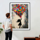 Banksy Street Art Canvas Wall Art, Girl Heart Balloons by MyGreatCanvas | Canvas Wall Art Prints | Photo Prints & Wall Decor