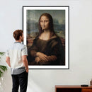 Funny Bathroom Canvas Wall Art Print, Mona Lisa Clothespin by MyGreatCanvas | Canvas Wall Art Prints | Photo Prints & Wall Decor