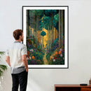 Gustav Klimt Style Forest Canvas Wall Art, Golden Forest by MyGreatCanvas | Canvas Wall Art Prints | Photo Prints & Wall Decor