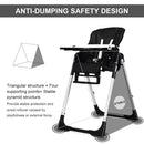 Foldable High chair with Multiple Adjustable Backrest by LJGDeals