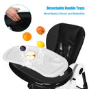 A-Shaped High Chair with 4 Lockable Wheels by LJGDeals