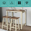 Counter Height Pub Table with 2 Saddle Bar Stools by LJGDeals