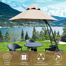 Outdoor Round Sphere Water Fountain with LED Lights and Pump by DirectDeals