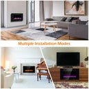 30-Inch Recessed Ultra Thin Electric Fireplace Heater with Glass Appearance by LJGDeals