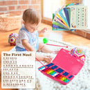 25 Notes Kids Glockenspiel Chromatic Metal Xylophone-Pink by LJGDeals