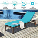 Back Adjustable Cushioned Patio Rattan Lounge Chair by LJGDeals
