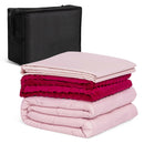3 Piece 7lbs Heavy Weighted Blanket-Pink by LJGDeals