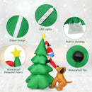 6.5 Feet Outdoor Inflatable Christmas Tree Santa Decor with LED Lights by LJGDeals