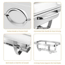 2 Packs Stainless Steel Chafing Dish by LJGDeals