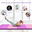 4 Feet x 10 Feet Thick Folding Panel Gymnastics Mat-Pink & Purple by LJGDeals