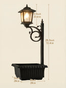 Solar Lamp Post with Flower Pot – Outdoor Garden & Patio Light – Multi Pack by 2Dropme