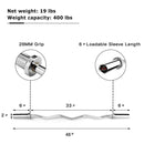 47 Inch Chrome Steel Home Gym Fitness Equipment Bar by LJGDeals