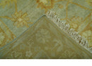Blue And Brown Traditional Oushak Design 4x6 Hand Knotted Wool Area Rug