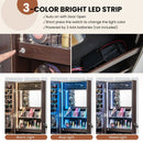 Wall Mounted Jewelry Cabinet with 3-Color Lights by LJGDeals