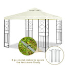 2 Tiers 10 x 10 Feet Patio Gazebo Canopy Tent by LJGDeals