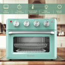 19 Qt Dehydrate Convection Air Fryer Toaster Oven with 5 Accessories-Green by DirectDeals