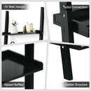 5-Tier Wall-leaning Ladder Shelf Display Rack for Plants and Books by LJGDeals