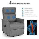 Power Lift Massage Recliner Chair for Elderly with Heavy Padded Cushion by LJGDeals