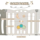 14-Panel Baby Playpen Kids Activity Center Foldable Play Yard with Lock Door by LJGDeals