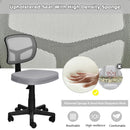 Armless Computer Chair with Height Adjustment and Breathable Mesh for Home Office by LJGDeals