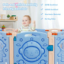 18-Panel Foldable Baby Playpen Kids Activity Center with Lockable Door