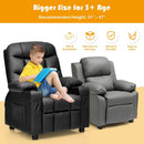 Kids Recliner Chair with Cup Holder and Footrest for Children by LJGDeals