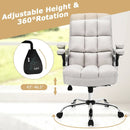 Adjustable Swivel Office Chair with High Back and Flip-up Arm for Home and Office by LJGDeals