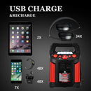Jump Starter Air Compressor Power Bank Charger with LED Light and DC Outlet by LJGDeals