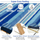 Hammock Chair Stand Set Cotton Swing with Pillow Cup Holder Indoor Outdoor by LJGDeals