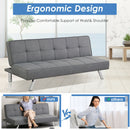 3-Seat Convertible Sofa Bed with High-Density Sponge for Living Room by DirectDeals