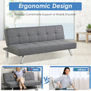 3-Seat Convertible Sofa Bed with High-Density Sponge for Living Room by LJGDeals