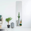 Full Length Frameless Wall Mountable Floor Mirror-White by LJGDeals