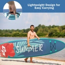 10 Feet Inflatable Stand Up Paddle Board with Backpack Leash Aluminum Paddle by LJGDeals