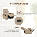 Recliner Chair Single Sofa Lounger with Arm Storage and Cup Holder for Living Room by LJGDeals