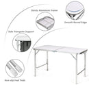 Height Adjustable Folding Camping Table-Gray by LJGDeals