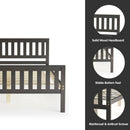 Full Size Wood Platform Bed with Headboard by LJGDeals