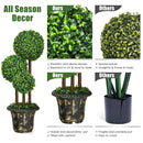 36-Inch Artificial Topiary Triple Ball Tree for Indoor and Outdoor by LJGDeals