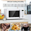 700W Retro Countertop Microwave Oven with 5 Micro Power and Auto Cooking Function by LJGDeals